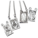 Sterling Scapular with Miraculous Medal thumbnail 3