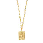 Scapular Medal with Crystal Link Chain thumbnail 3