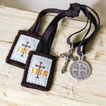 Children's Scapular with Brown Strings thumbnail 3