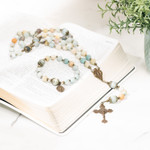 Amazonite Rosary & Rosary Bracelet Set
