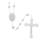 White Plastic Rosaries - Pkg of 100 thumbnail 1