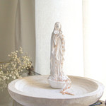 White Madonna Rosary Holder 8