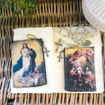 Immaculate Conception and Holy Family Rosary Pouch