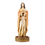 Sacred Heart Statue Rosary Holder - 8.5
