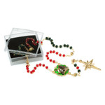 Glass Wreath & Star Christmas Rosary thumbnail 2