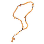 Franciscan Tau Cross Wooden Rosary thumbnail 1