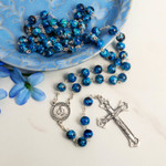 Marbled Blue Rosary thumbnail 3