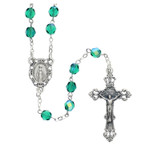 Green May Birthstone Rosary thumbnail 1
