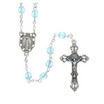 Aqua-Blue March Birthstone Rosary