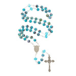 Blue & Purple Marbled Rosary thumbnail 2