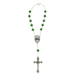 Emerald Auto Rosary thumbnail 2