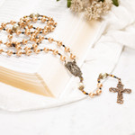 Our Lady of Mt. Carmel Golden Pearls Rosary thumbnail 2