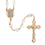 Rose Gold Plated Guadalupe Rosary thumbnail 1