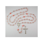 Rosebud & Pink Crystal Rosary thumbnail 1