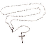 First Communion Pearl Bead Rosary thumbnail 1