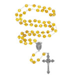 Amber Czech Glass Rosary thumbnail 2