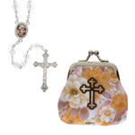 Holy Family Purse & Crystal Rosary Set thumbnail 2