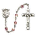  St. Therese Sterling Silver & Rose October Rosary