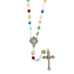 Multicolored 6mm Glass Rosary thumbnail 1