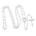 Pearl Children's Rosary - Pewter