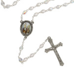 St. Elizabeth of Hungary Crystal Rosary thumbnail 4