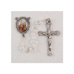 St. Elizabeth of Hungary Crystal Rosary thumbnail 5