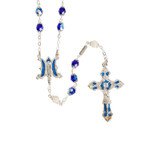 Annunciation Iridescent Blue Rosary thumbnail 1