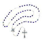 Annunciation Iridescent Blue Rosary thumbnail 2