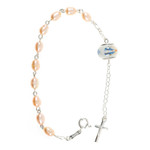 Freshwater Pearl & Miraculous Rosary Bracelet thumbnail 2