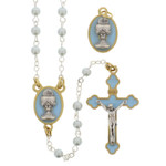 Blue First Communion Rosary & Medal - Gift Set thumbnail 1