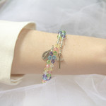 Swarovksi Muliticolored Rosary Wrap Bracelet thumbnail 2