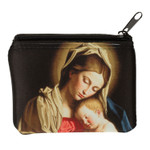 Personalized Sassoferrato Madonna and Child Rosary Pouch thumbnail 4