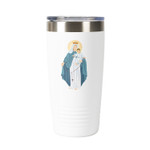 Our Lady of the Rosary Personalized 20 oz. White Tumbler thumbnail 2