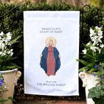 Immaculate Heart of Mary Personalized Garden Flag thumbnail 1