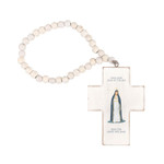 Personalized Our Lady Star of Sea Hanging Cross thumbnail 2