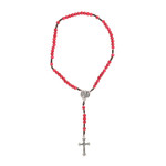 Rose Scented Corded St. Therese Rosary  thumbnail 1
