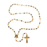 Ghirelli Miraculous Medal Gold & Blue Rosary thumbnail 3