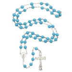 Turquoise Blue & Sterling Silver Rosary thumbnail 2