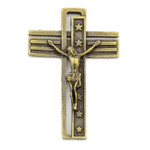 Bronze & White Glass USA Rosary  thumbnail 4