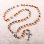 Holy Land Madonna of the Streets Olive Wood Rosary