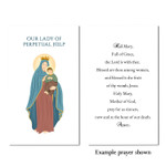 Our Lady of Perpetual Help Personalized Prayer Card thumbnail 2