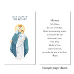 Our Lady of the Rosary Personalized Prayer Card thumbnail 2