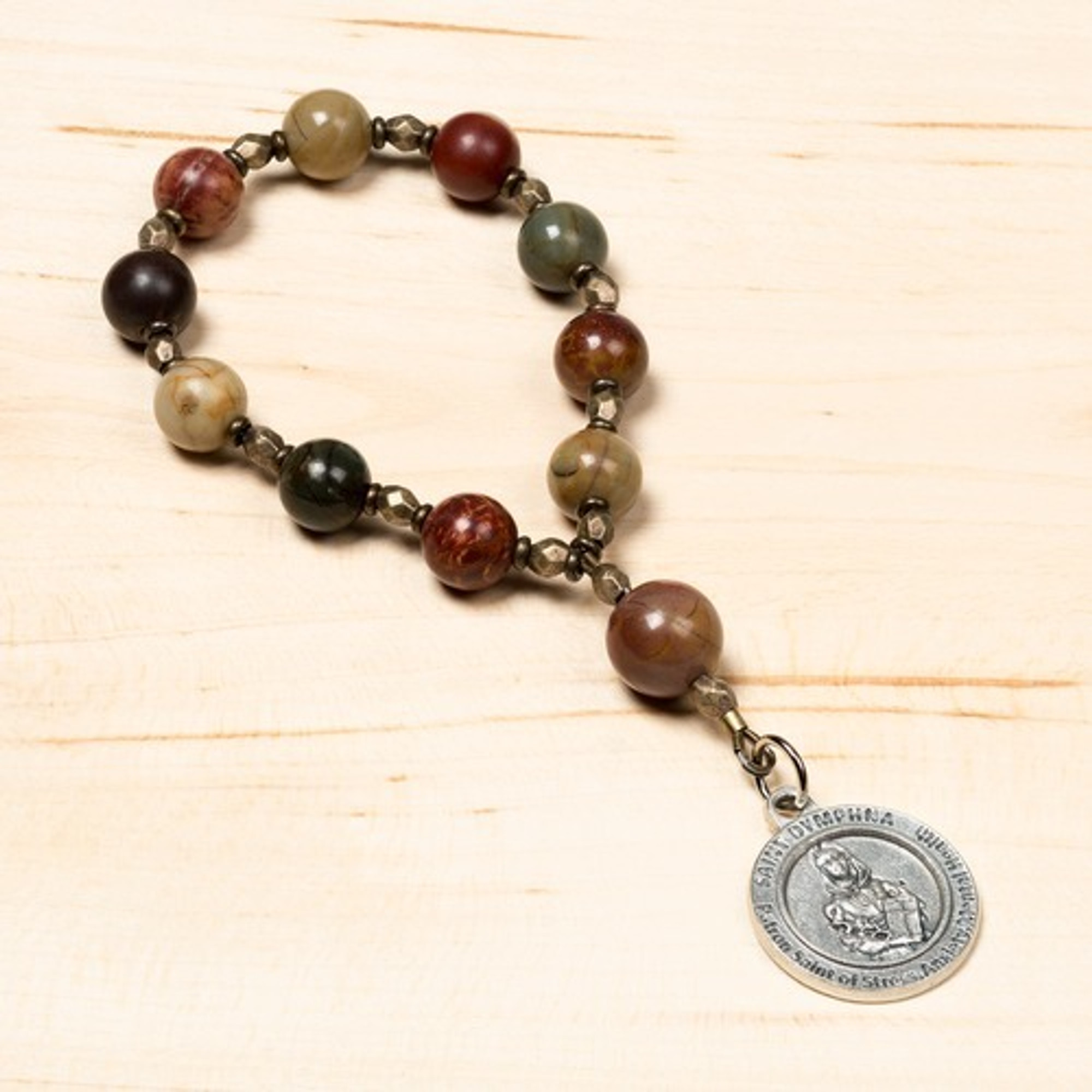 St. Dymphna Anxiety/Depression Decade Rosary with Card | Rosary.com™