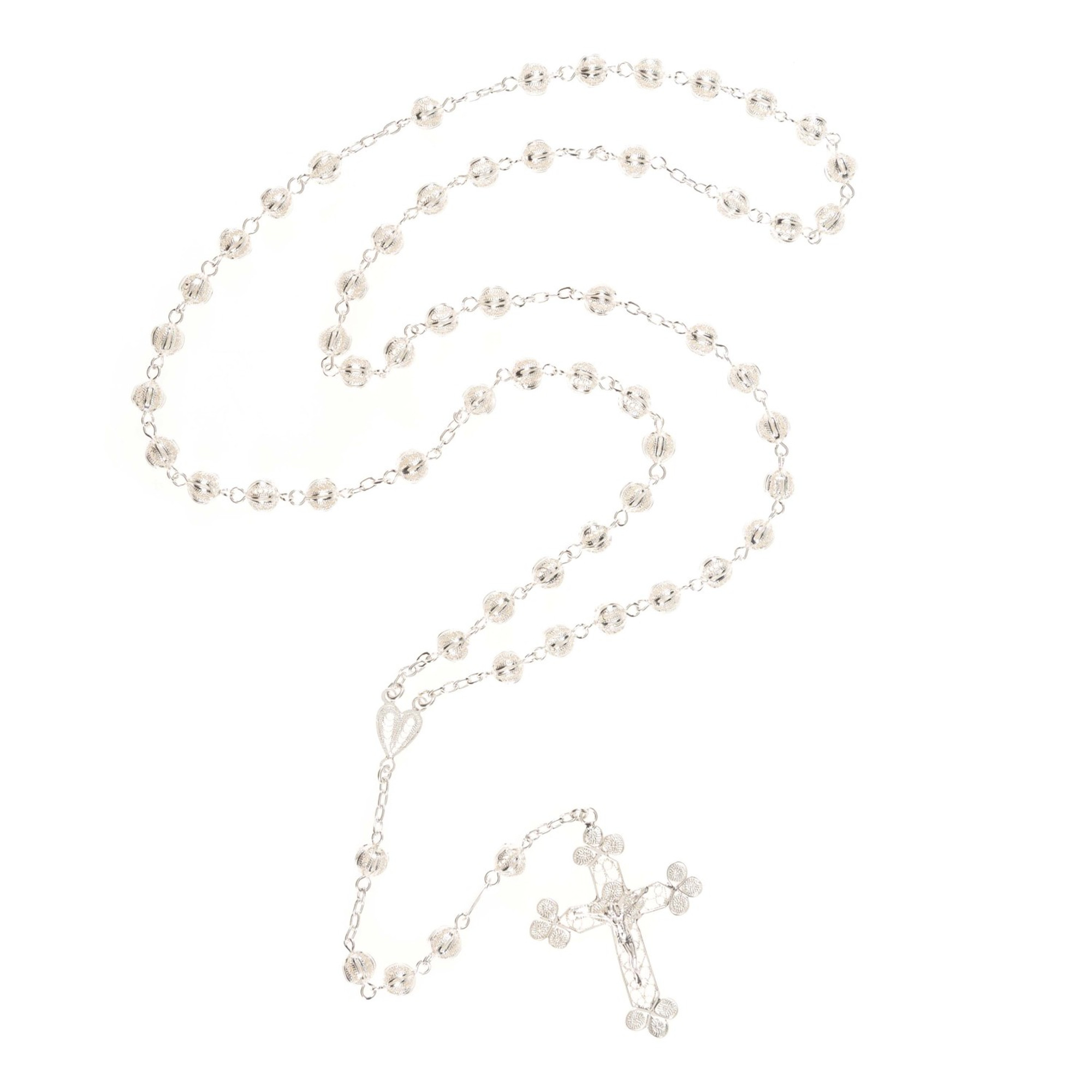 Italian Silver Filigree Rosary | Rosary.com™