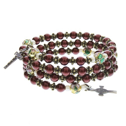 Tigers Eye Triple Wrap Rosary Bracelet | Divine Inspirations Catholic Gifts  & Sacramentals