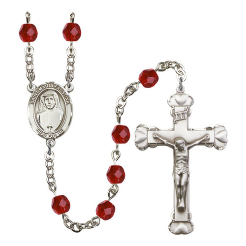 St. Maria Faustina Red July Rosary 