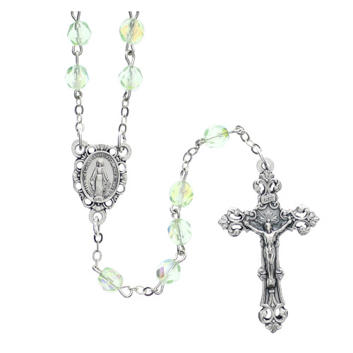 Light Green August Birthstone Rosary