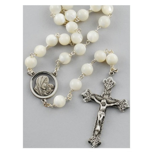 Mother of Pearl Rosary - 8mm