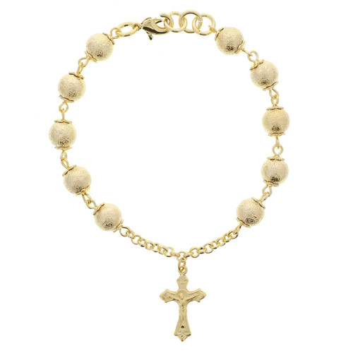 Rosary Bracelet 14K Yellow Gold 6.5