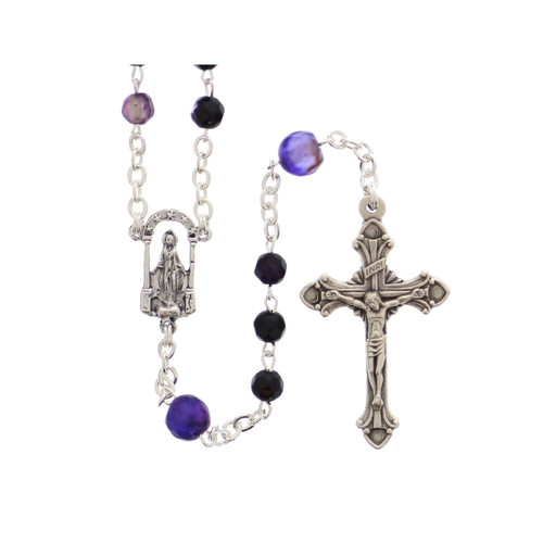 Purple Agate Rosary